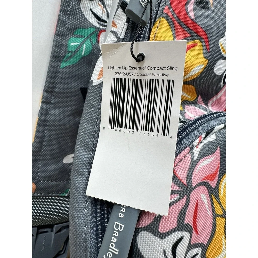 Vera Bradley Lighten Up Essential Compact Sling Backpack - Coastal Paradise New